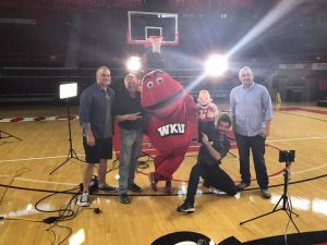 WKU Bed Giveaway Commercial Shoot Trent Bedding