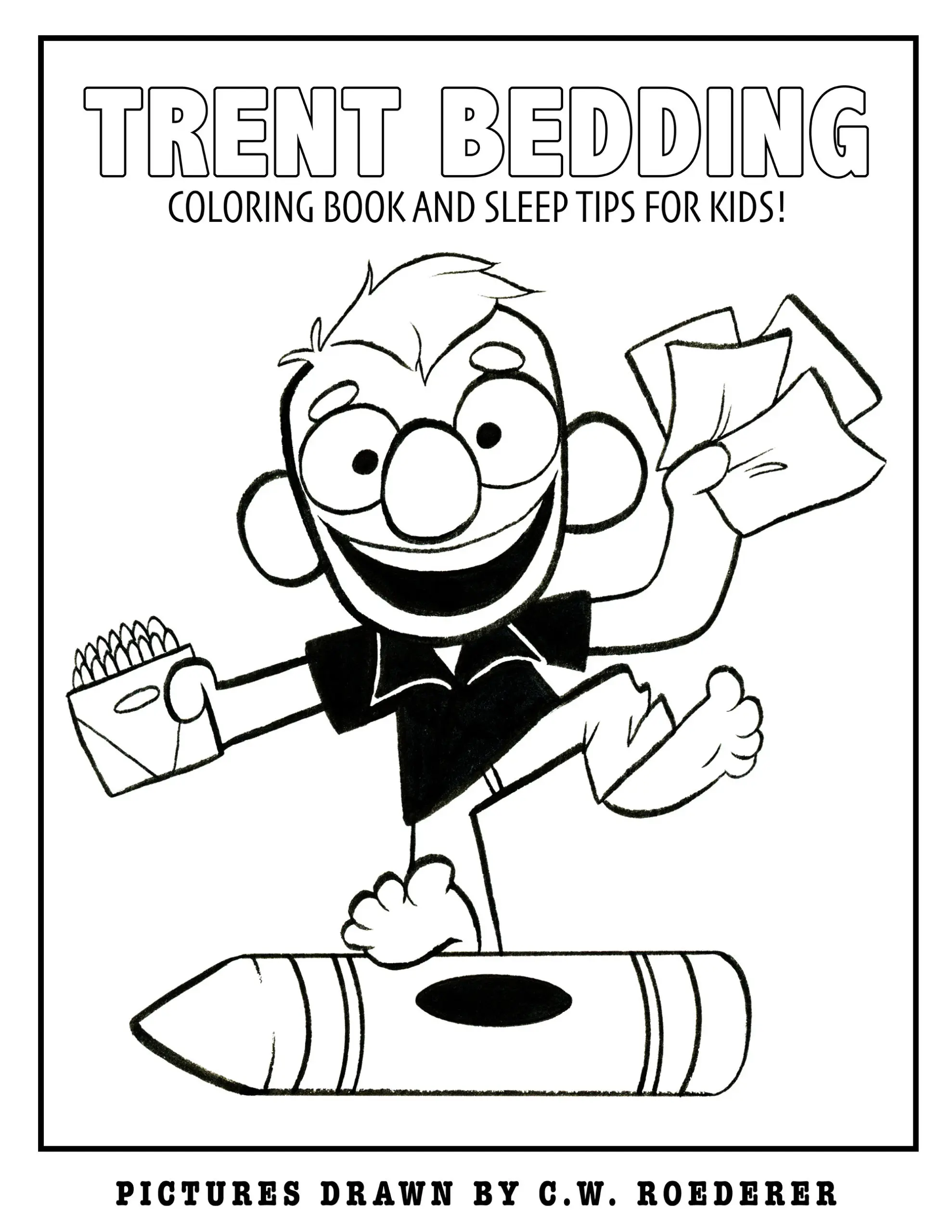 Trent Bedding coloring book and sleep tips for kids
